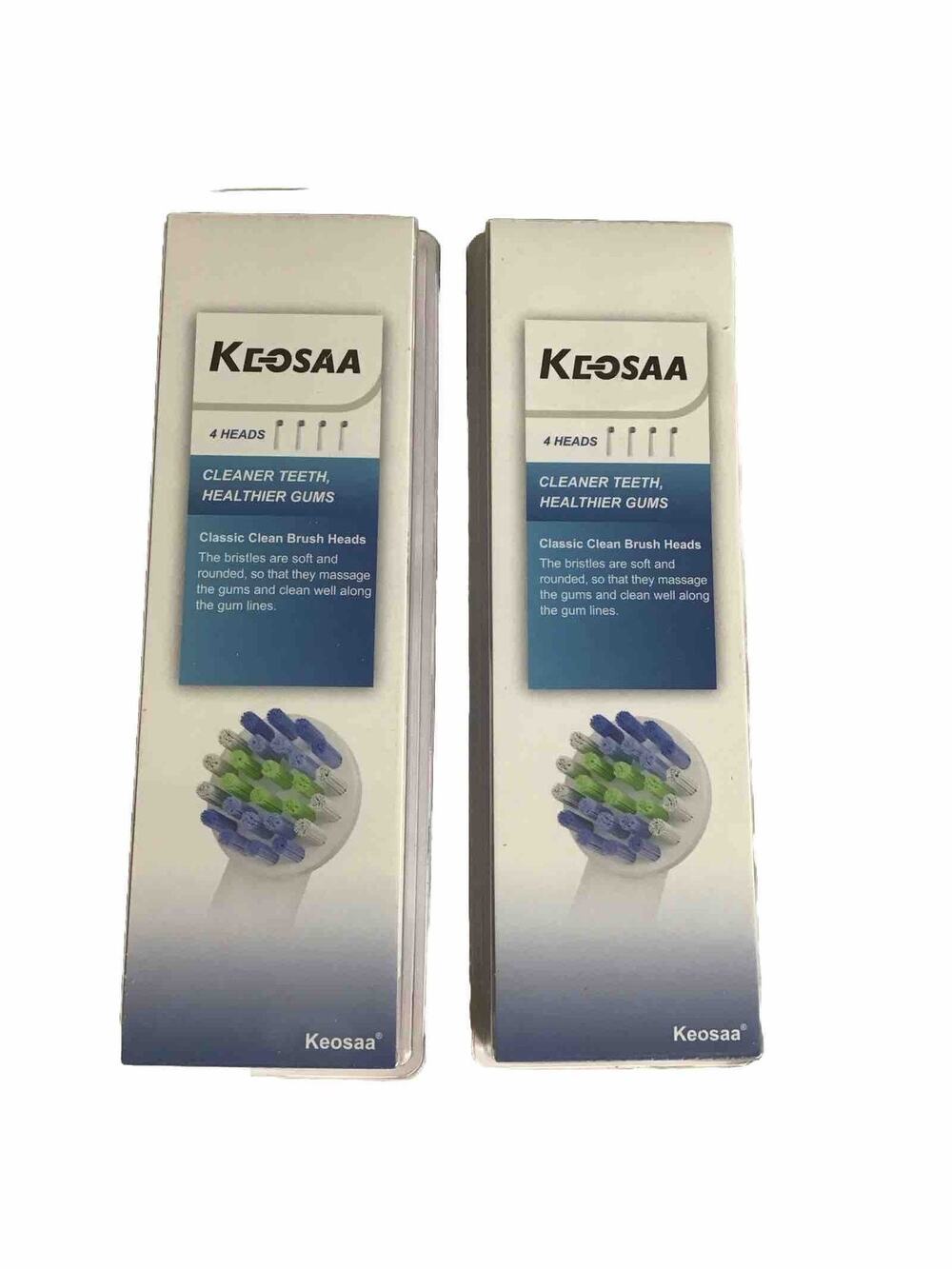 New Keosaa Classic Clean Brush Heads 8 Count